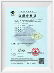 Explosion proof weighing display certificate